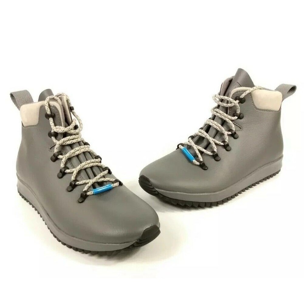 Native Shoes Apex Men’s Size 12 Dublin Grey Waterproof Lace Up Ankle Boots